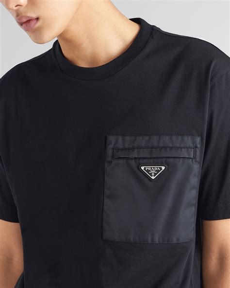 prada pocket tshirt|Prada re nylon jersey.